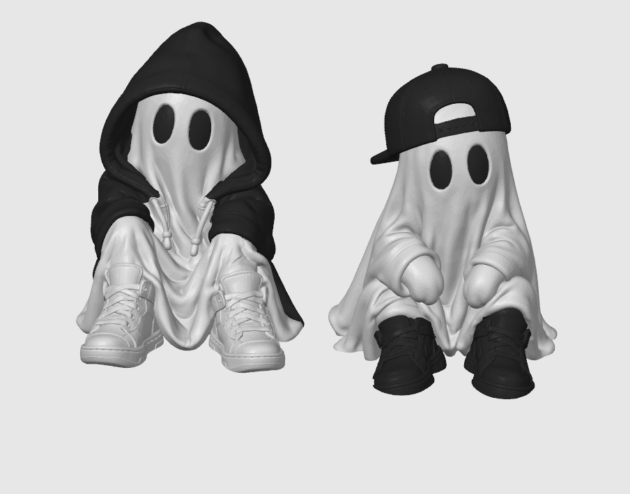 Street Style Ghosts | Hoodie & Cap Halloween Figures
