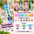 Personalised Clicker Charm | Custom 3D Printed Bag & Key Charm