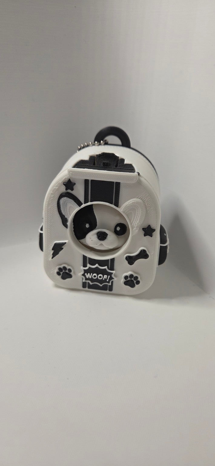 French Bulldog in Mini Pet Carrier – view 1