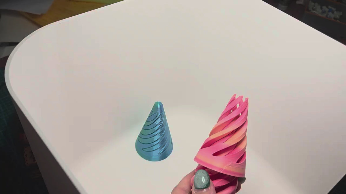 Spiral Cone Fidget | 3D Printed Tactile Toy