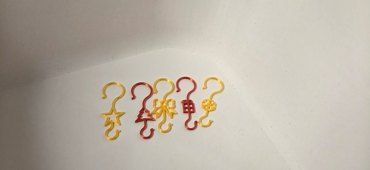Decorative Christmas Tree Ornament Hooks | Pack of 10