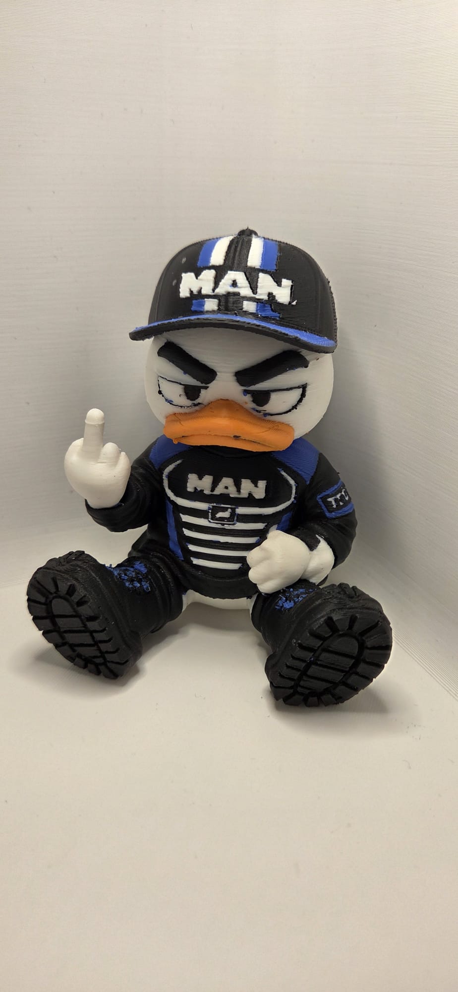 15 cm 3D-printed MAN trucker duck