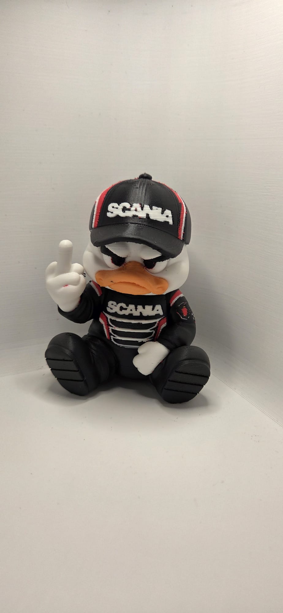 15 cm 3D-printed Scania trucker duck